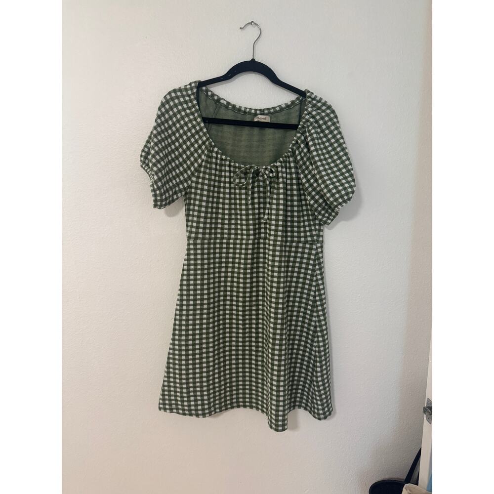 Madewell Jacquard Puff-Sleeve Mini Dress M - Picture 2 of 5